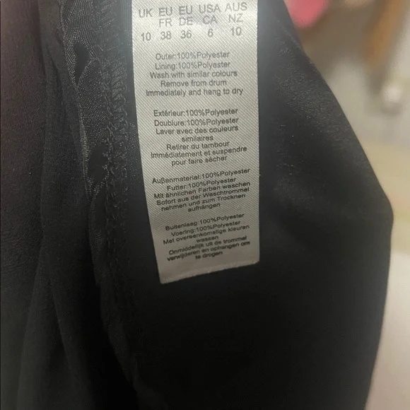 BLACK UNDERWIRE DETAIL DRAPED MIDI DRESS - Picture 9 of 9